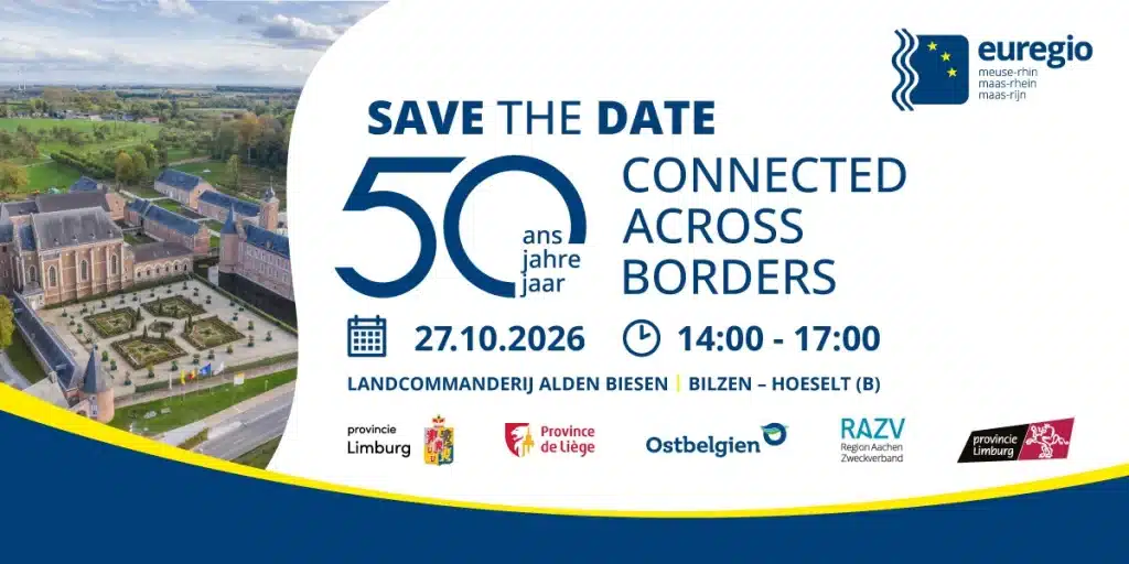 Save the date : Connected across borders, le 27 octobre 2026 de 14h à 17h à la Landcommanderij Alden Biesen, Bilzen-Hoeselt