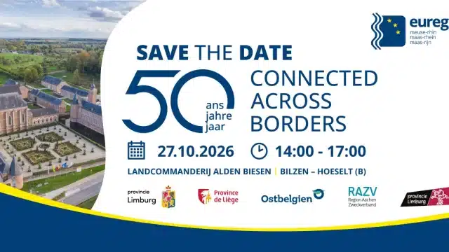 Save the date : Connected across borders, le 27 octobre 2026 de 14h à 17h à la Landcommanderij Alden Biesen, Bilzen-Hoeselt